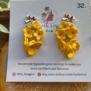 Handmade Floral‎ Earrings